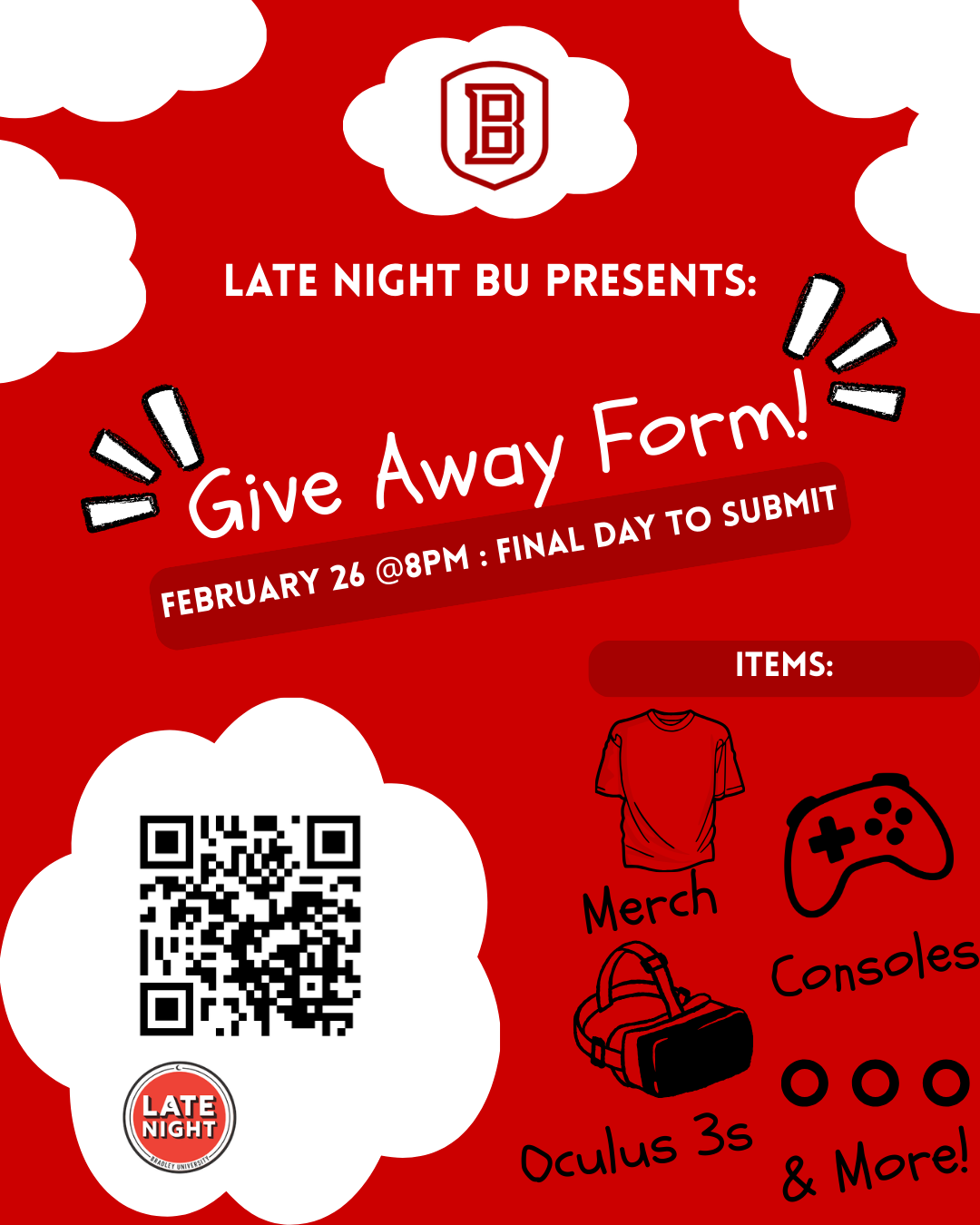 Late Night BU Giveaway Flyer - Phishing Poster
